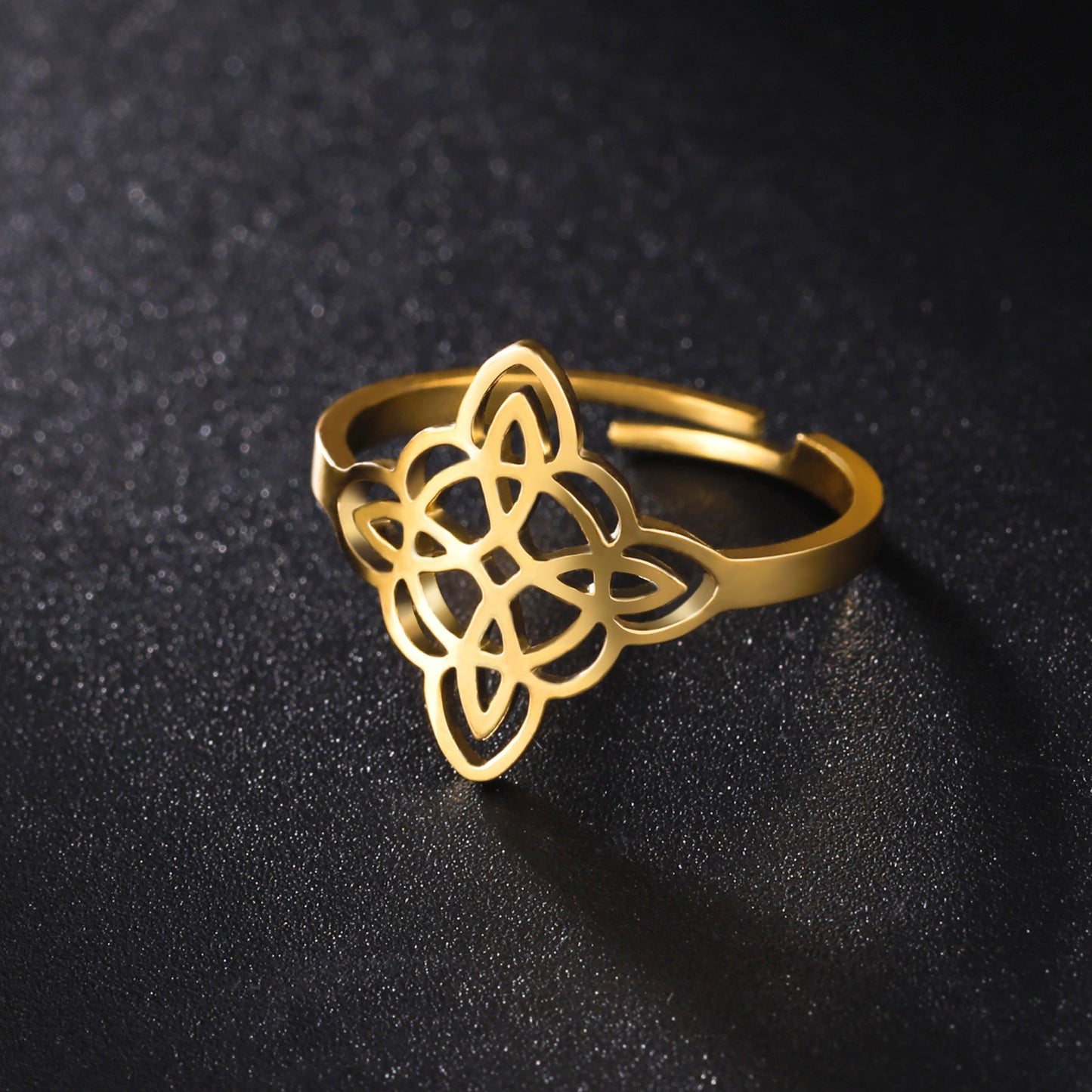 Anillos Nudo de Bruja Ajustables