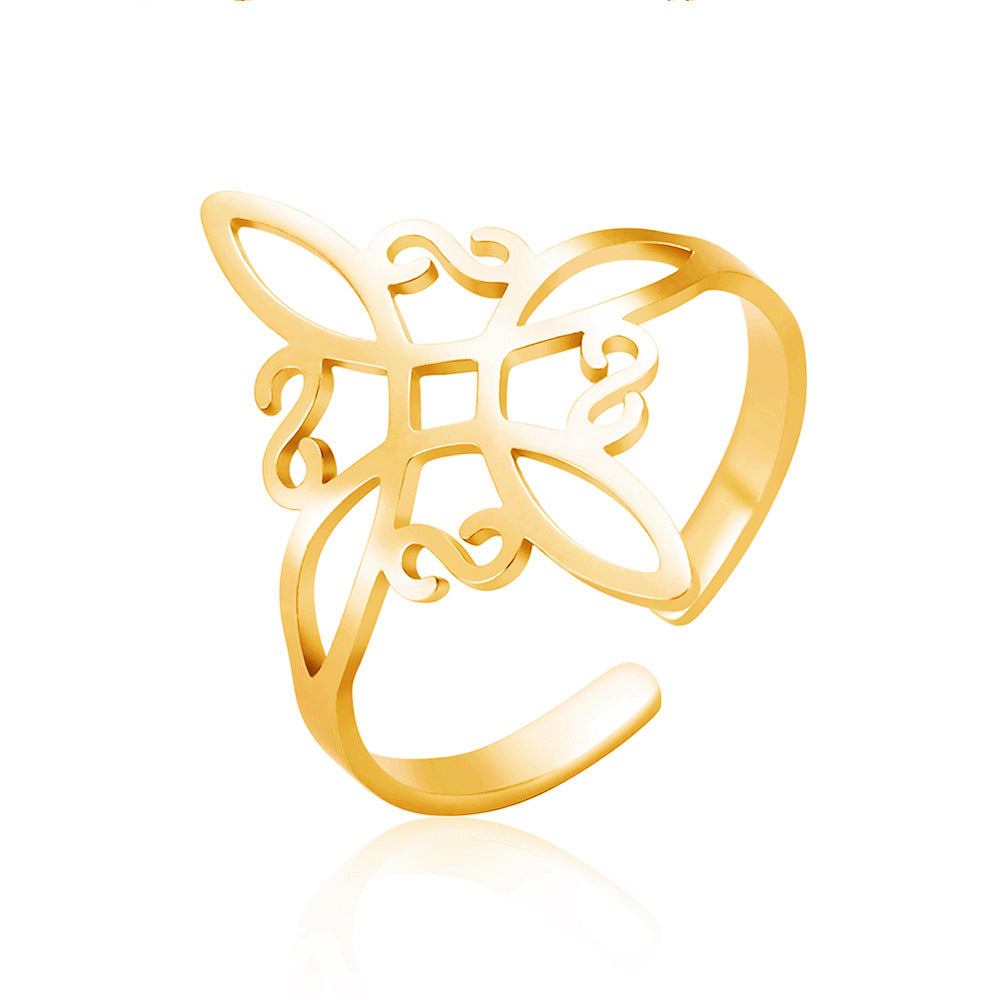 Anillo Nudo de Bruja Ajustable