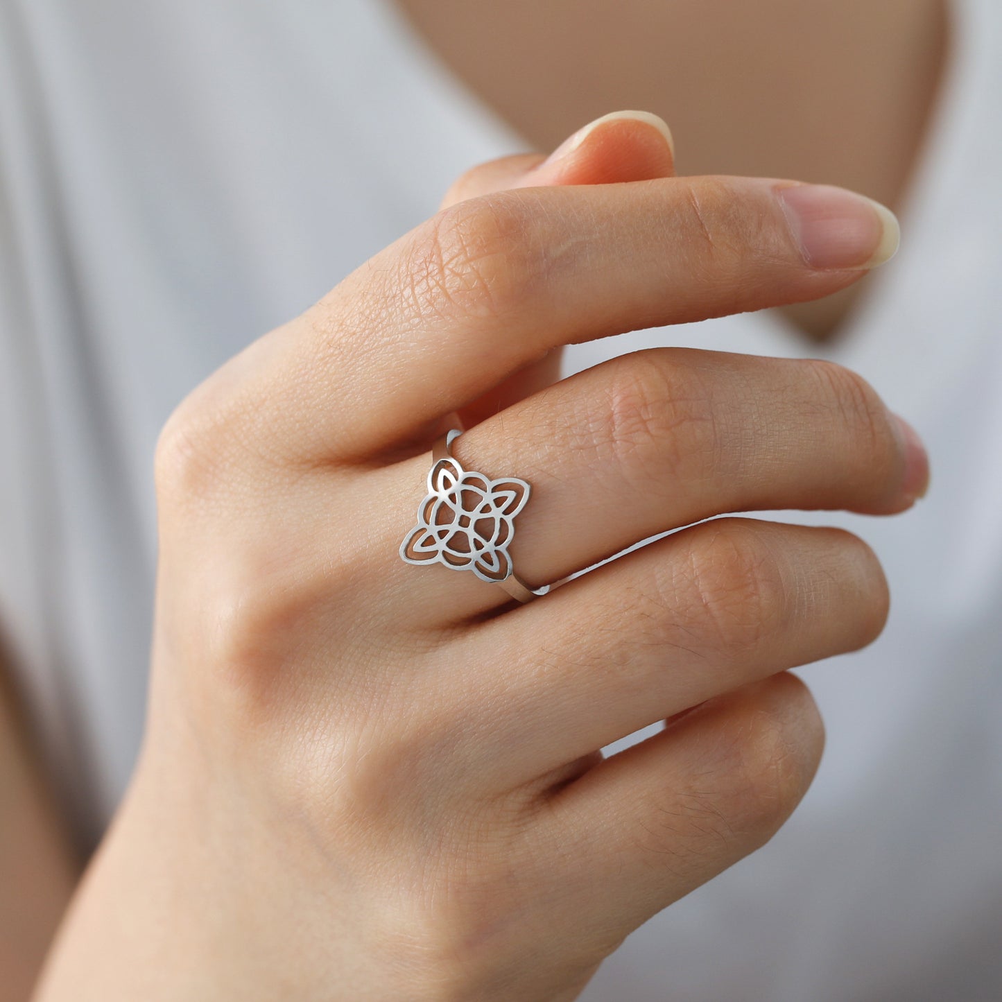 Anillos Nudo de Bruja Ajustables