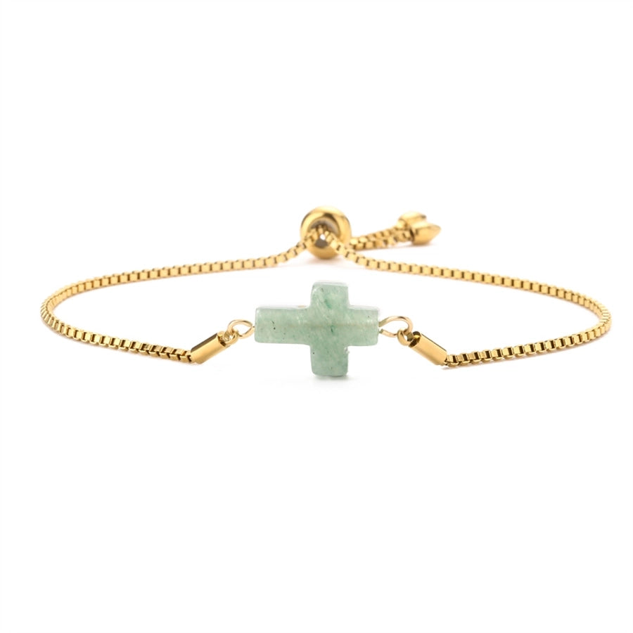 Pulsera de Cruz de Cuarzo