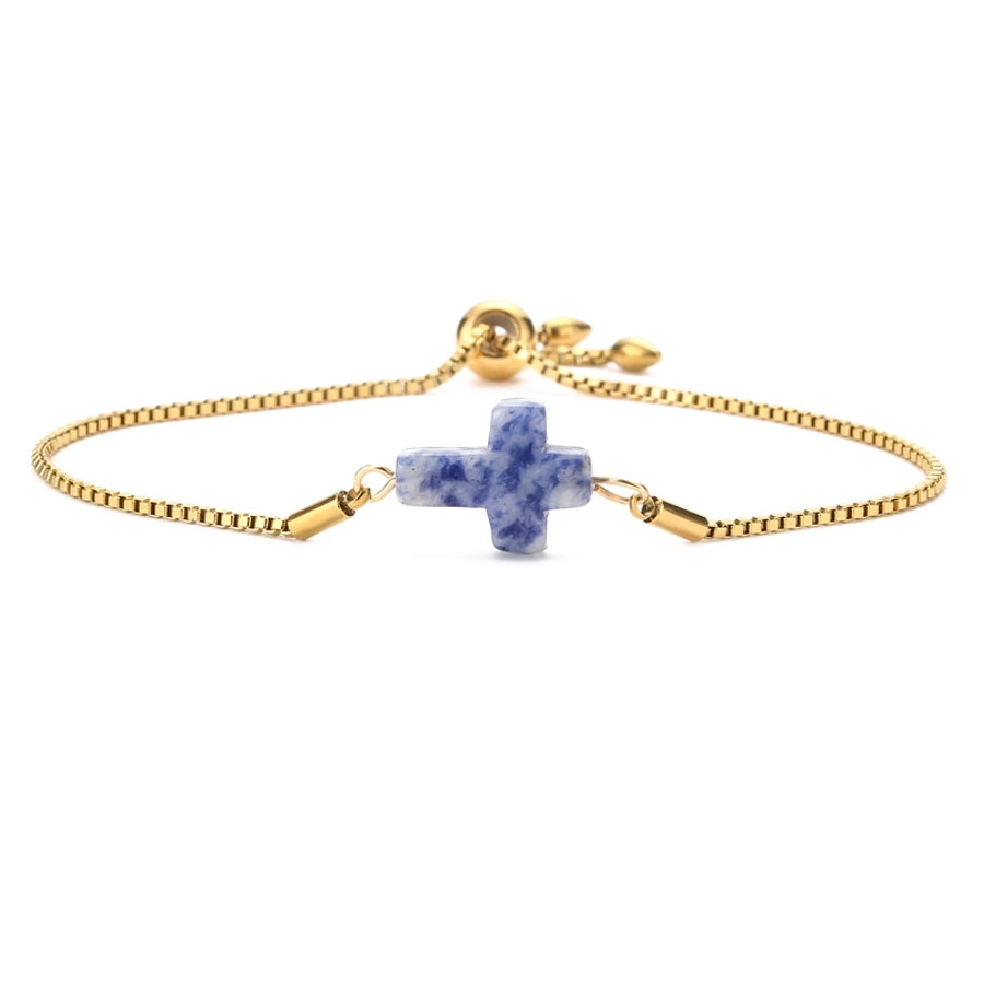Pulsera de Cruz de Cuarzo