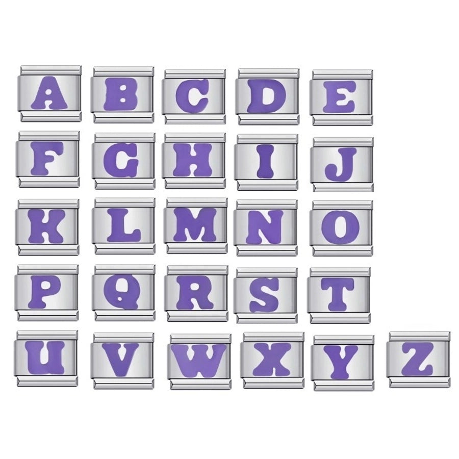 Charms de letras para pulsera italiana