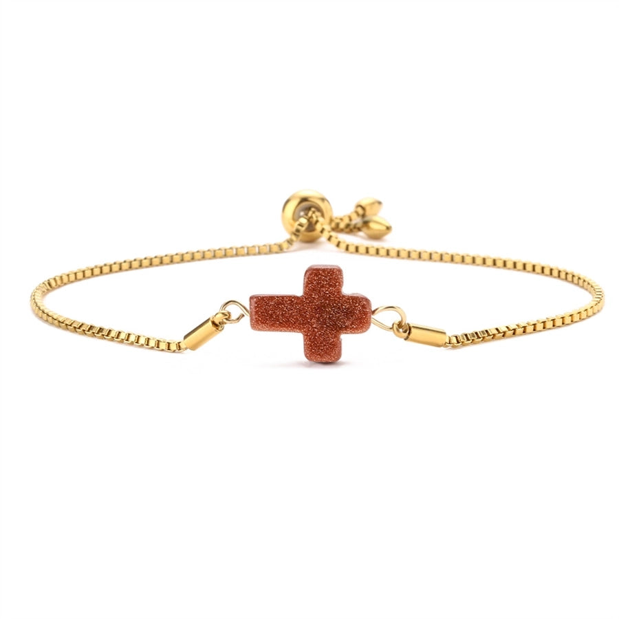 Pulsera de Cruz de Cuarzo