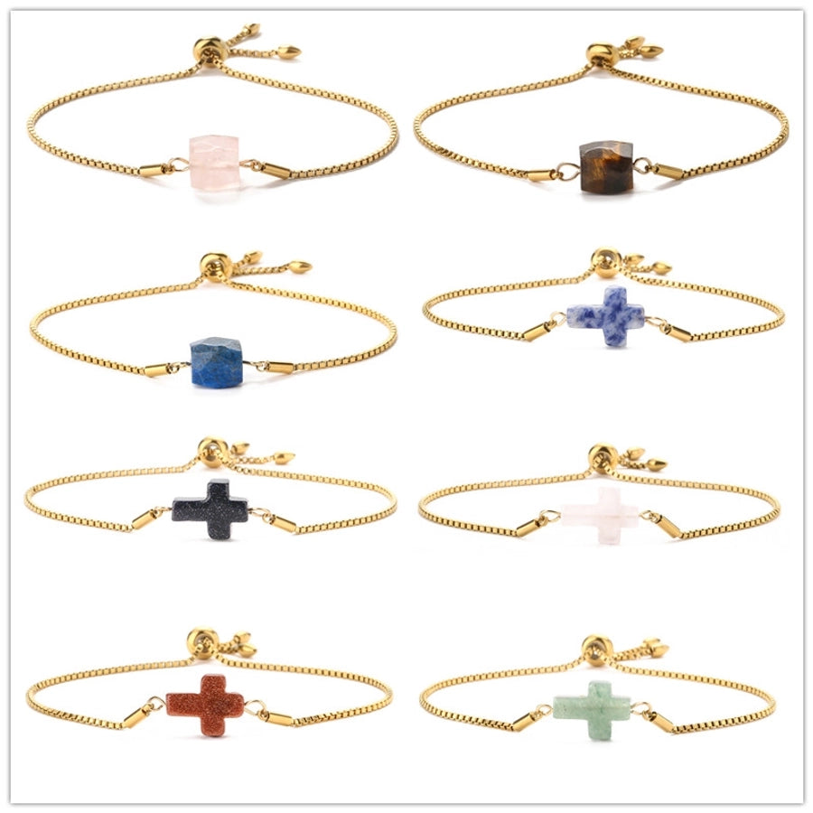 Pulsera de Cruz de Cuarzo