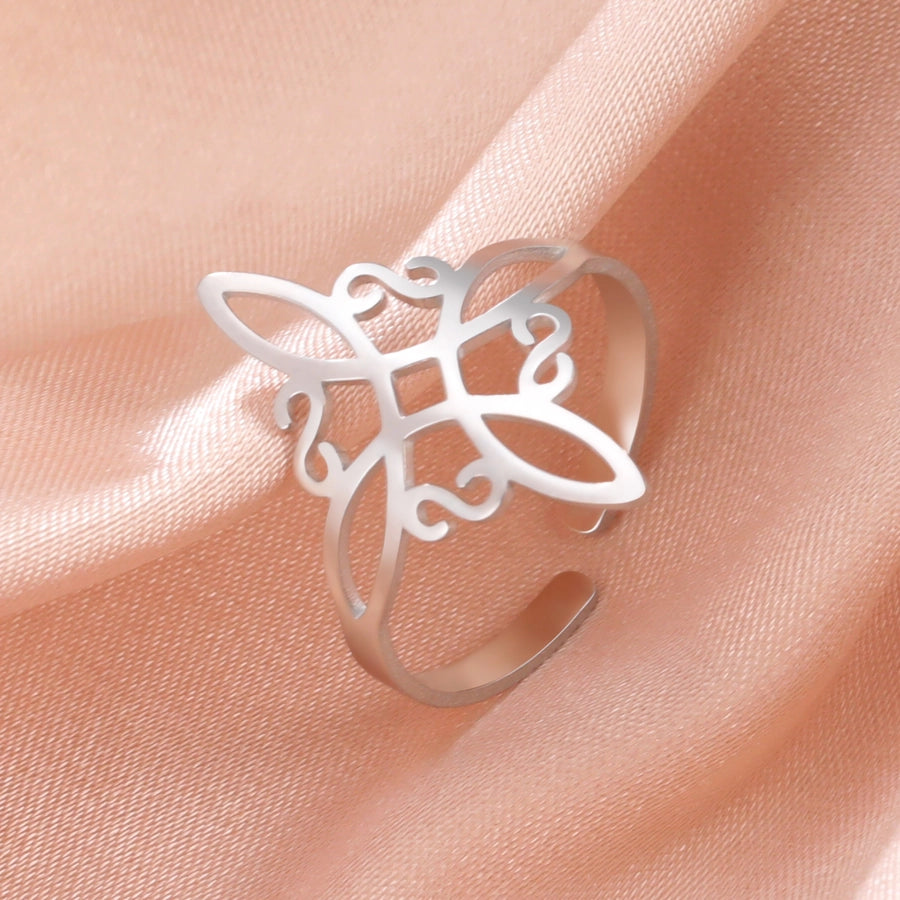 Anillo Nudo de Bruja Ajustable