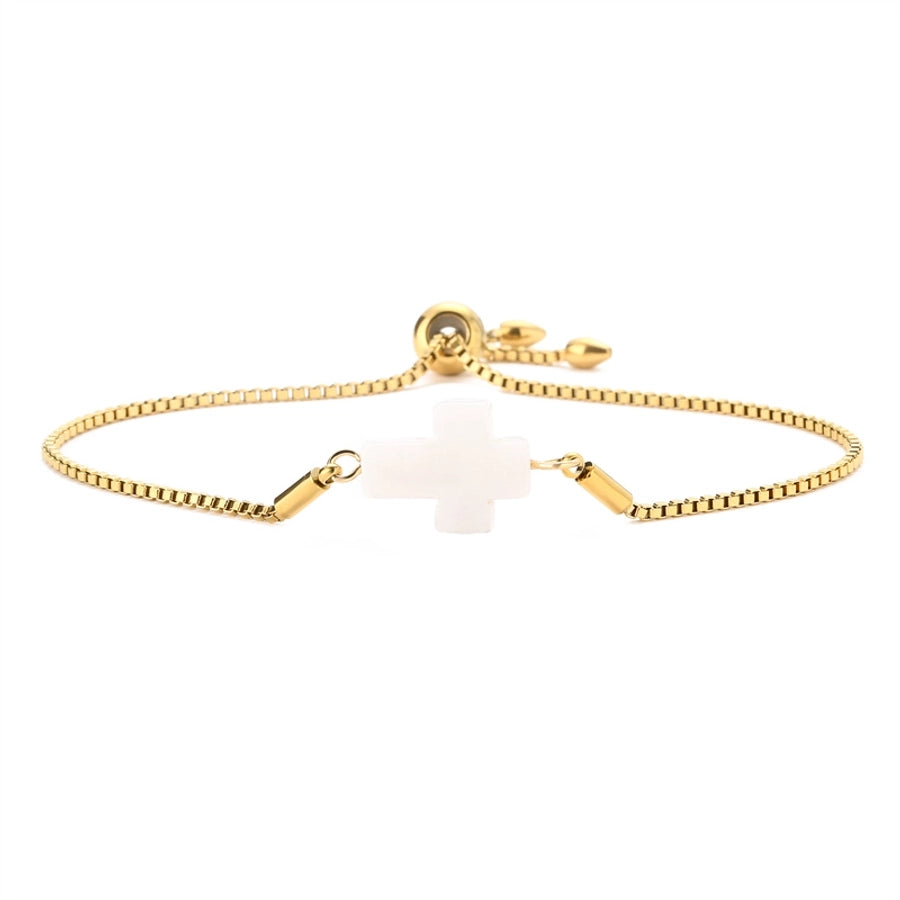 Pulsera de Cruz de Cuarzo