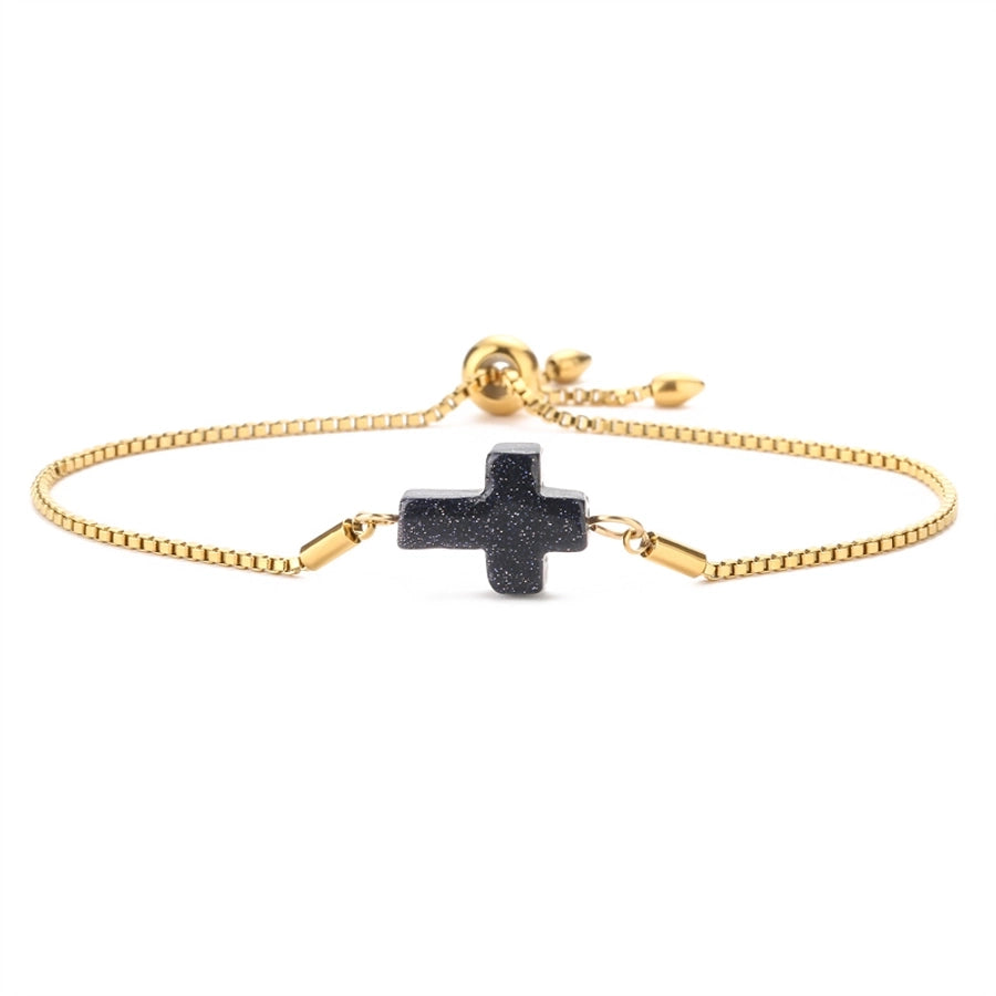 Pulsera de Cruz de Cuarzo