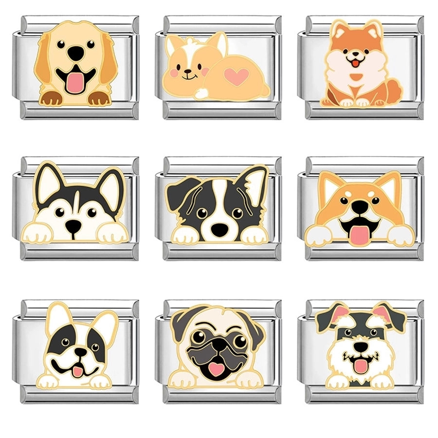 Charms de perros para pulsera italiana