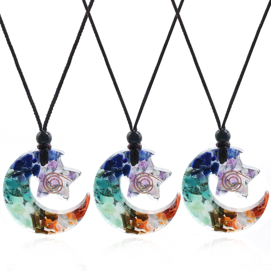 Collar Media Luna Orgonita