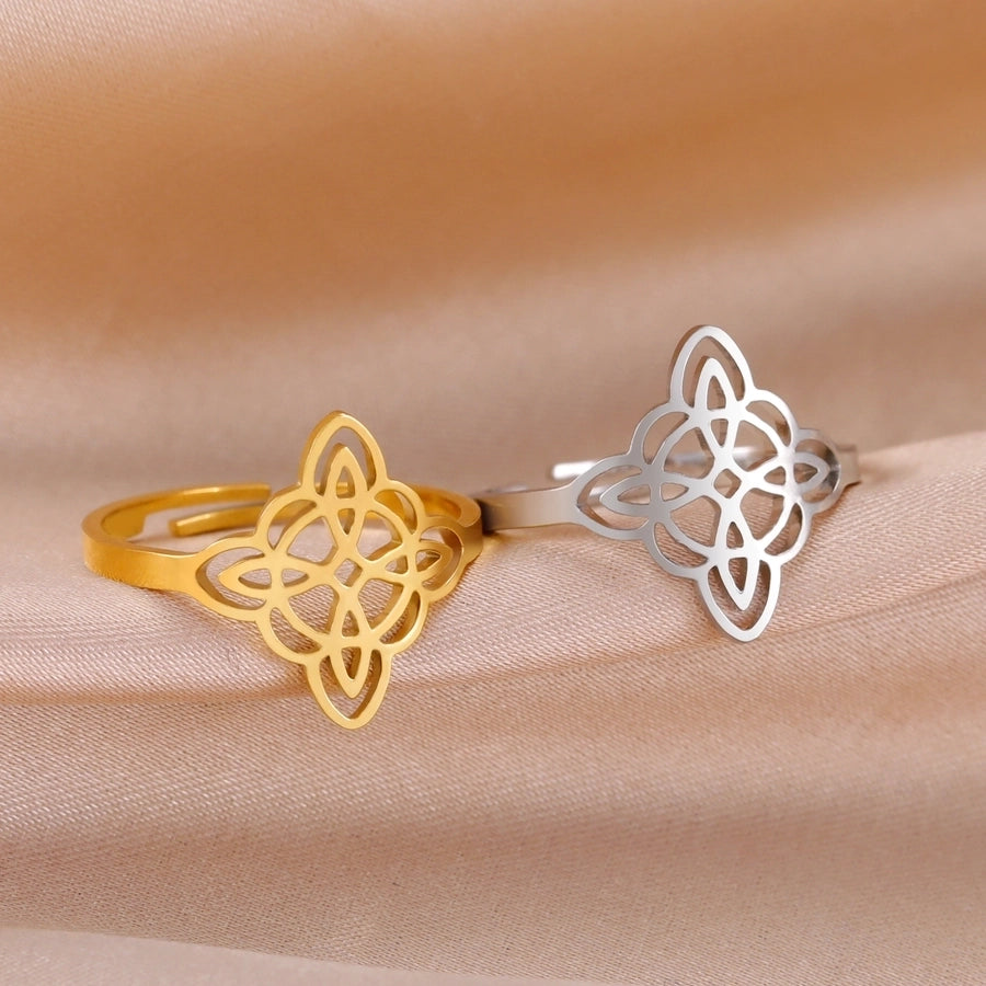 Anillos Nudo de Bruja Ajustables