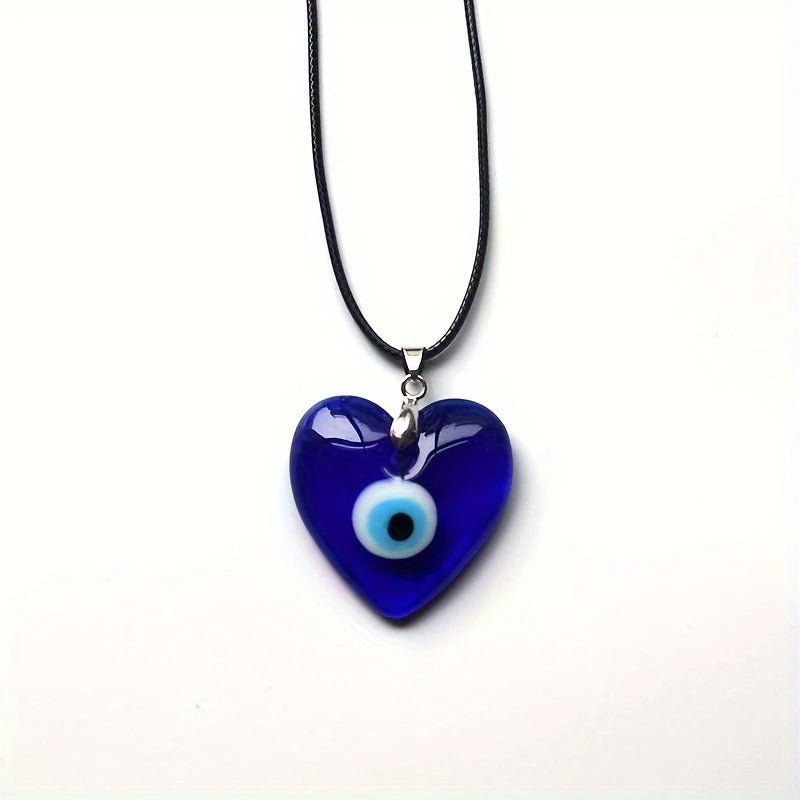 Collar Ojo Turco Corazón para Protección