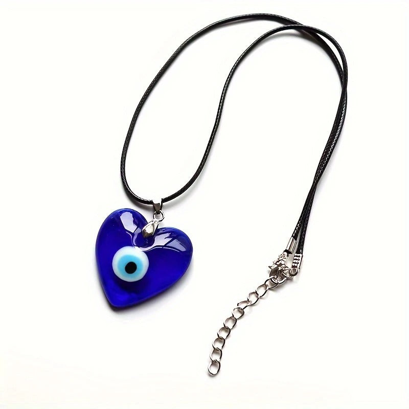 Collar Ojo Turco Corazón para Protección