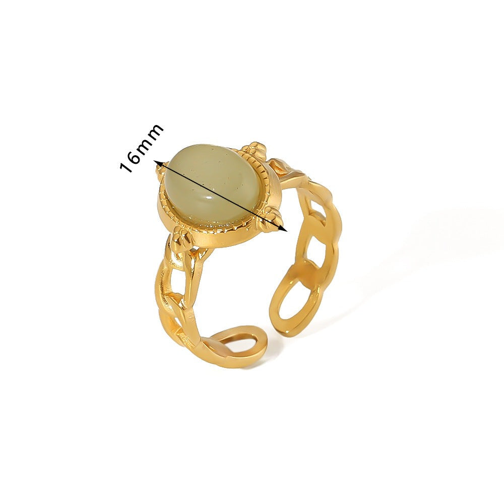 14 Anillos Ajustables con Cuarzo