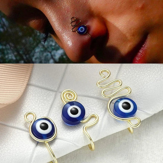 Piercing falso para nariz Ojo turco