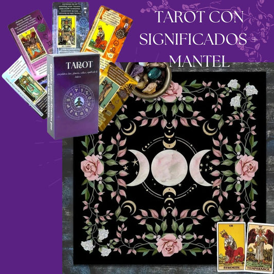 Tarot con Significados para principiantes + Mantel