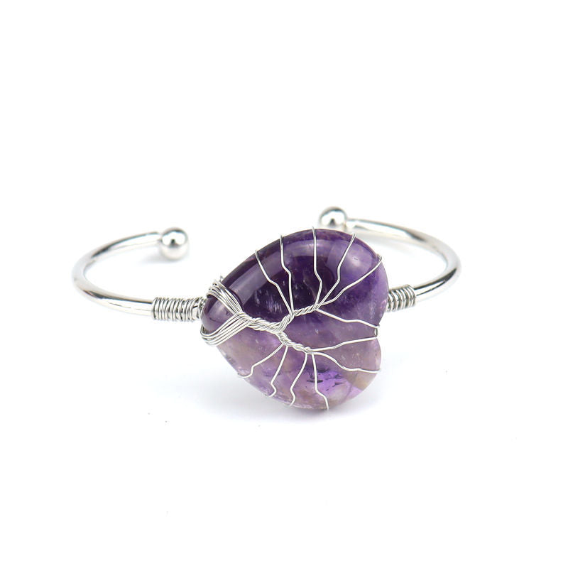 Brazalete con Corazón de Cuarzo