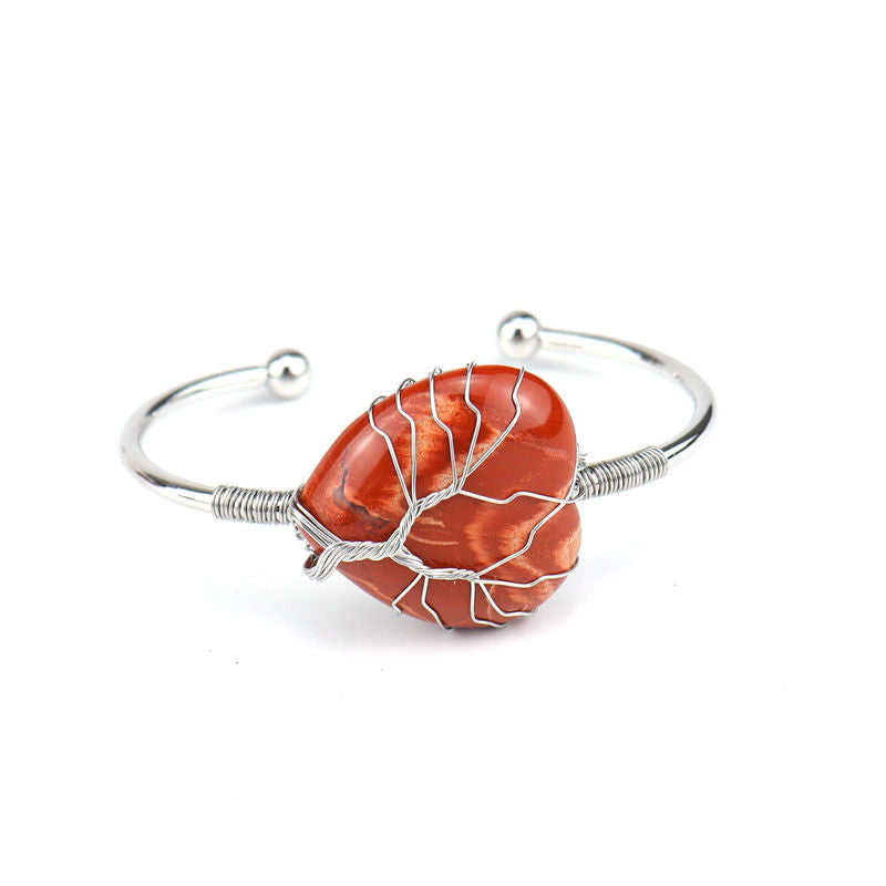 Brazalete con Corazón de Cuarzo