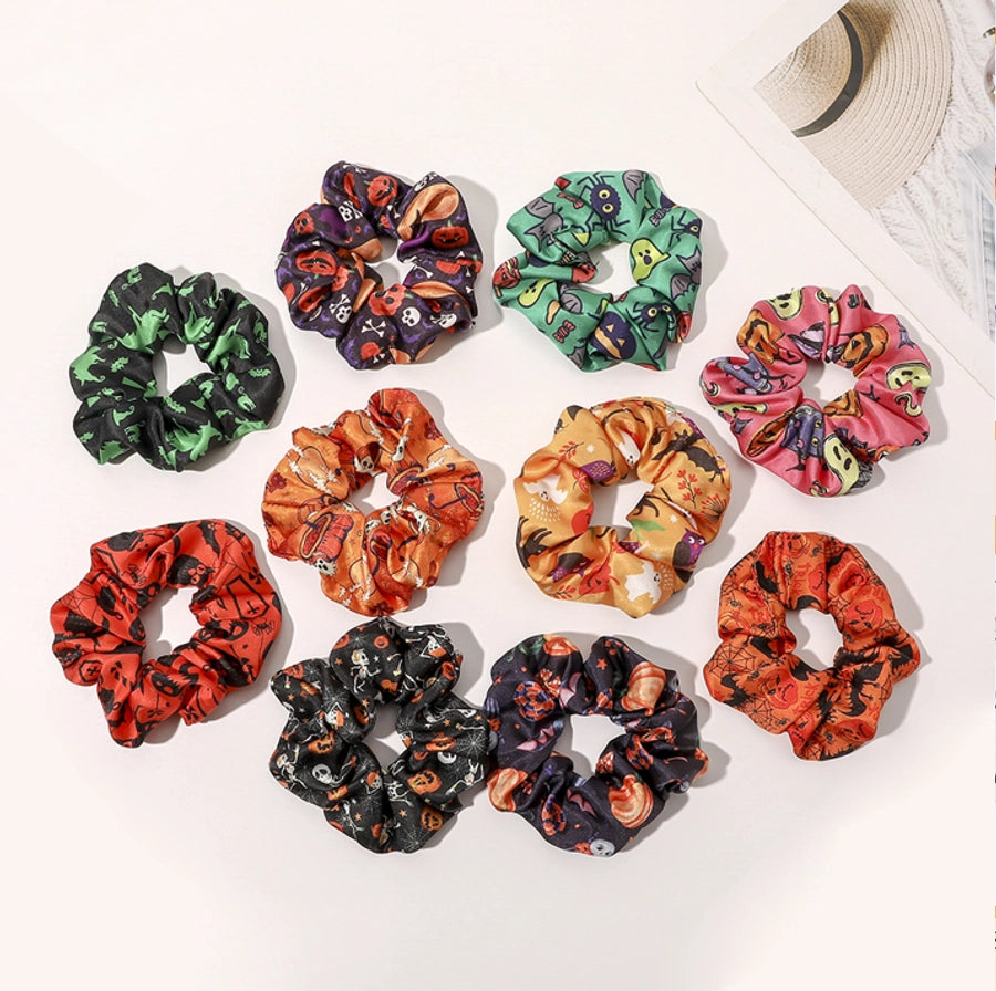 Halloween scrunchies