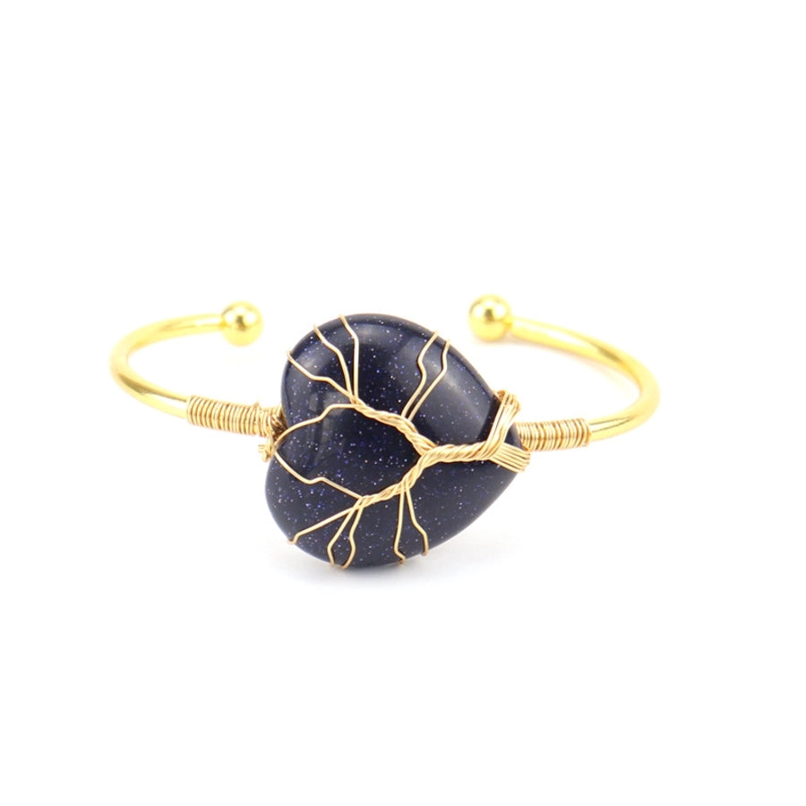 Brazalete con Corazón de Cuarzo