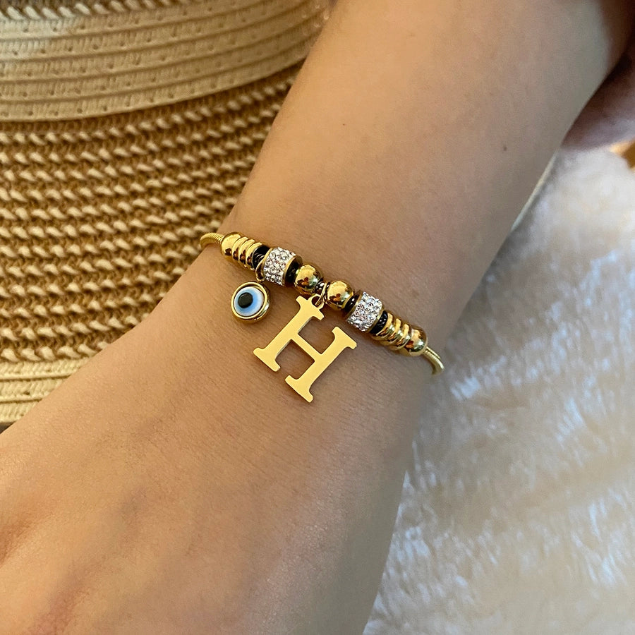 Pulsera Ojo Turco e inicial