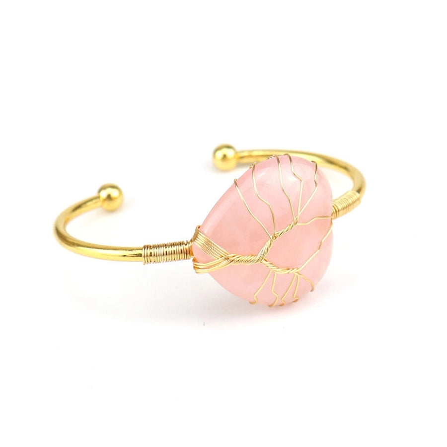 Brazalete con Corazón de Cuarzo