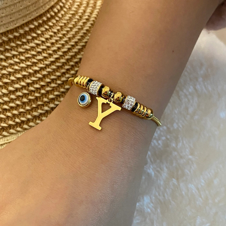 Pulsera Ojo Turco e inicial