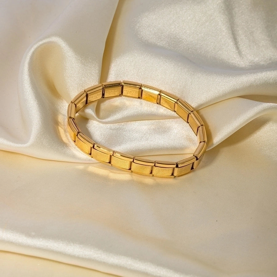 Pulsera italiana Chapada en Oro