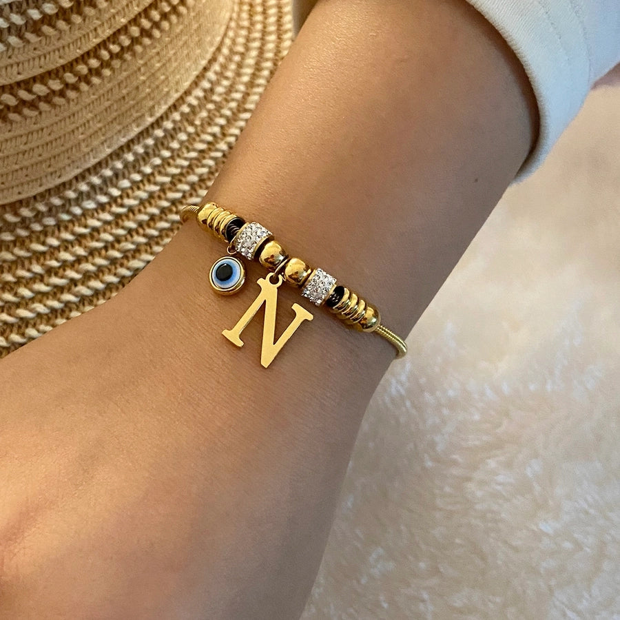 Pulsera Ojo Turco e inicial