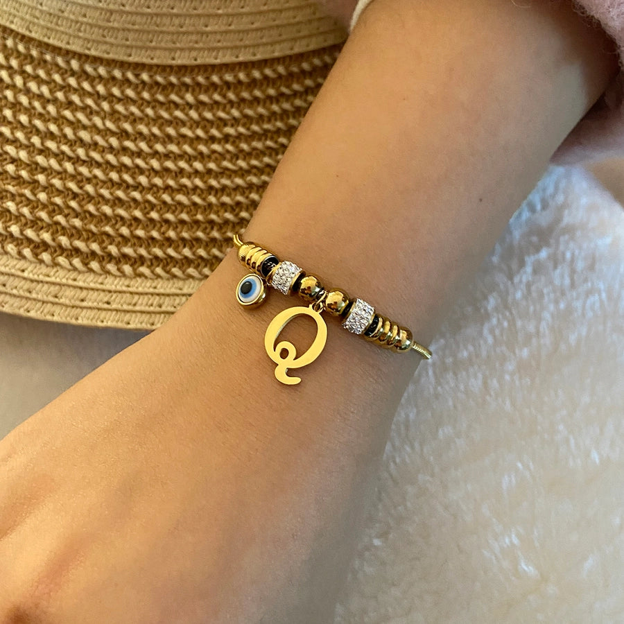 Pulsera Ojo Turco e inicial